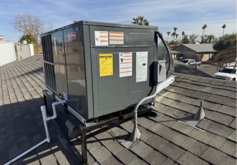 New rooftop unit installation