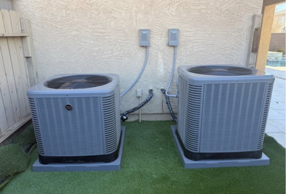 Side-by-side AC install